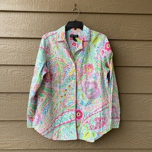 Lauren Ralph Lauren Large Paisley Only top Pajama, Women’s